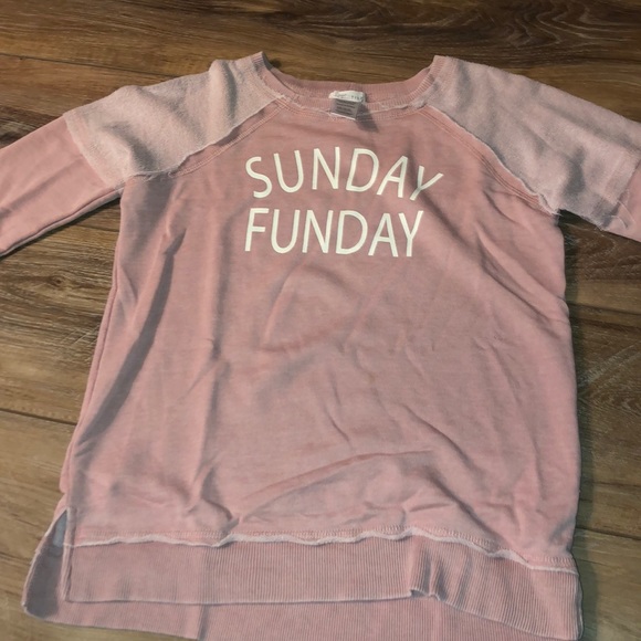 kids blush sunday funday long sleeve sweater - Picture 1 of 3